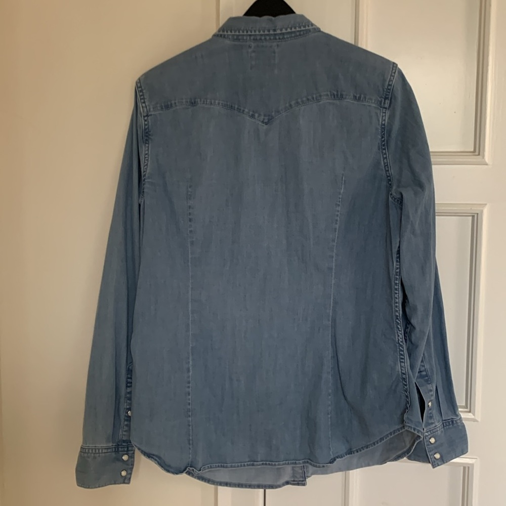 Levi’s denim snap closure shirt, XL - Picture 2 of 7